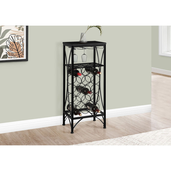 Wine Cabinet - Black - (I3347)