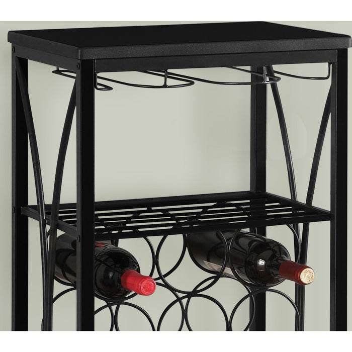 Wine Cabinet - Black - (I3347)