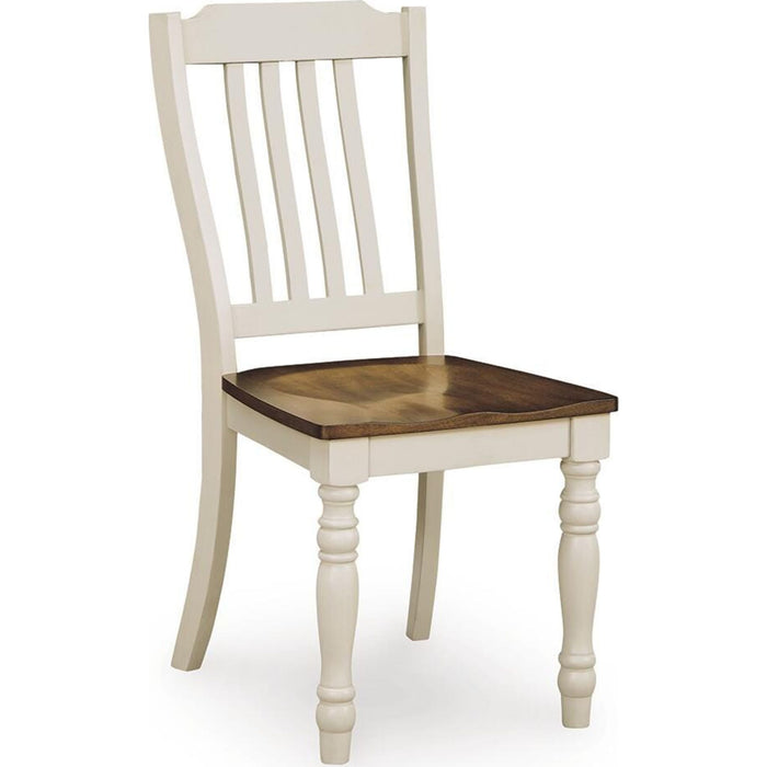 Wirloni Dining Chair - Antique White/Brown - (PCD616-01)
