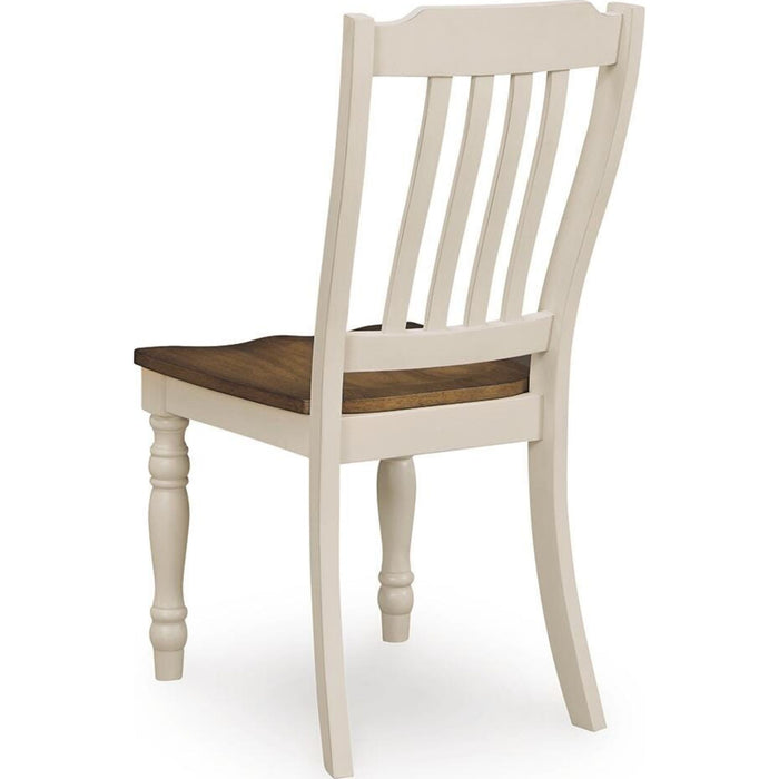 Wirloni Dining Chair - Antique White/Brown - (PCD616-01)