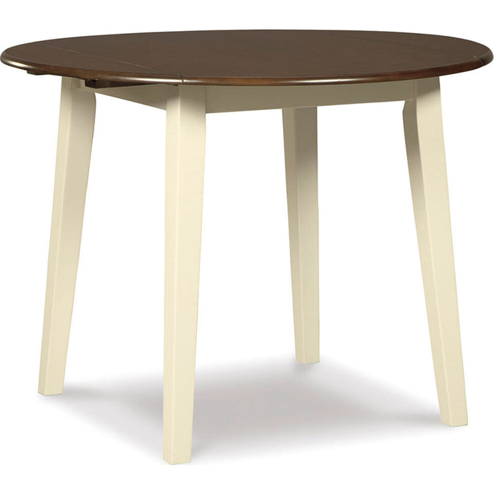 Woodanville Drop Leaf Table - Cream/Brown - (D335-15)