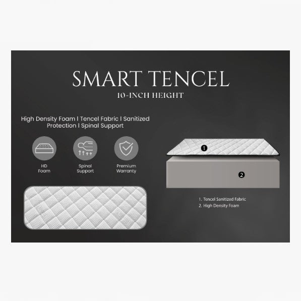 Zodiac 10" Foam Mattress - Smart Tencel